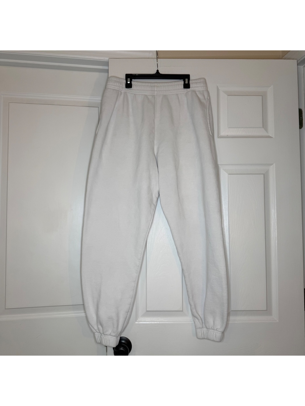 Alphalete White Jogger Sweatpants Men’s Medium Pockets